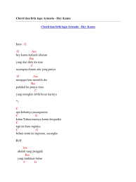 Download lagu mp3 & video: Chord Dan Lirik Lagu Armada Hey Kamu