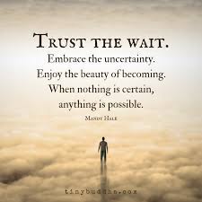 These alice walker quotes about writing, love, the Quot Trust The Wait Embrace The Uncertainty Enjoy The Beauty Of Becoming When Nothing Is Certain Anything Life Quotes Inspirational Words Words Of Wisdom