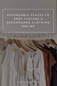 10 Online Thrift Stores For Affordable Vintage Secondhand Clothing Vintage Clothes Shop Vintage Clothing Online Affordable Vintage