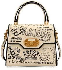 Dolce Gabbana Welcome Amore Graffiti Medium Handbag Dolce And Gabbana Dolce And Gabbana Purses Medium Handbags