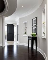 Dark Wood Floors White Trim Gray Walls Home Home Decor House