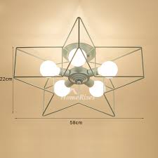 Cartoon baby boy children's kids room led light animal cute child bedroom ceiling lamp nursery lighting children lamp ceiling. Pentagram Star Ceiling Light Fixtures Children S Room Bedroom Modern Wrought Iron White Yellow Gold