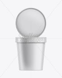 Download 16oz Ice Cream Container Mock Up In Pot Tub Mockups On Yellow Images Object Mockups PSD Mockup Templates