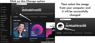 Open spotify on your smartphone click on the gear and then on view your profile in the new section, edit the profile click on change photo choose the. How To Change Your Spotify Profile Picture Geekdroids