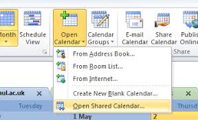 Office 365 Email How Do I Open Shared Calendars Royal Holloway University Of London