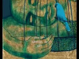Charles Bukowski Mavi Kus Blue Bird Pajaros Azules Arte Pajaros