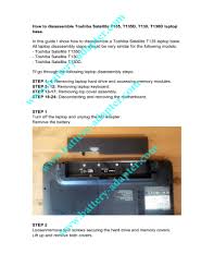 When the touchpad is disabled or . How To Disassemble Toshiba Satellite T135 Manualzz