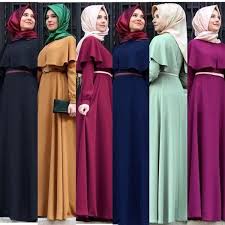 Muslim Abaya Dress Women Fashion Islamic Arabic Long Hijab Dress Black Simple Clothing Traditional Abaya Muslim 7 Colors Wish Muslim Dress Muslim Outfits Abaya Dress