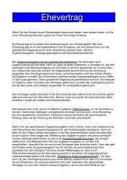 Josef und cindy heiraten ohne ehevertrag im jahr 2000. Muster Ehevertrag Als Download