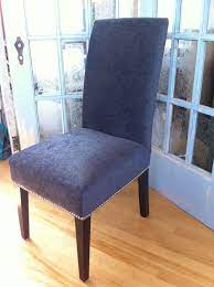 Diy Re Upholster Your Parsons Dining Chairs Tips From A Pro Reupholster Chair Dining Reupholster Dining Room Chairs Dining Chair Upholstery