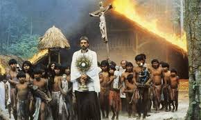 The mission is based on a true story that occurred around the borderlands of argentina, paraguay and brazil in the years 1750's according to the film and history. The Mission 1986 Visual Parables
