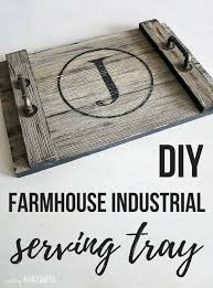 Once you've christened your new tray, you may want to break it out every sunday morning as a matter of routine. Diy Farmhouse Style Serving Tray Pretty Handy Girl