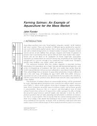 Check spelling or type a new query. Pdf Farming Salmon An Example Of Aquaculture For The Mass Market