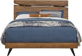Merax 6 pieces bedroom furniture set, bedroom set with king size platform bed, two nightstands, dresser, chest and mirror, rich brown color. Rustic King Beds