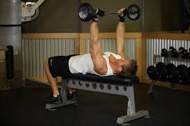 Dumbbell lying triceps extensions increase strength in the triceps. One Move For Big Triceps Lying Triceps Extension