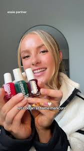 #essiepartner The perfect at home mani with @essie 💅 loving how the color  “berry naughty” turned out just in time for the holiday season! #ad