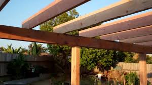 Diy patio cover plans build construction wood home elements and. Backyard Patio Cover End Of Day 07 31 2011 Youtube
