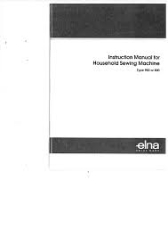 Elna 8000 9000 diva sewing machine instruction manual, author: Calameo Elna 8000 9000 Diva Sewing Machine Instruction Manual