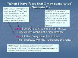 When I Have Fears That I May Cease To Be By John Keats Meaning John Keats Ppt Download