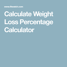 Pin On Weight Loss Calculator