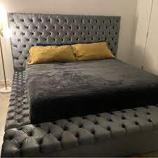Beds are awarded names depending on their sizes. Geralyn Queen Tufted Upholstered Storage Platform Bed Luxurious Bedrooms Modern Bedroom Interior Apartment Decorating Living