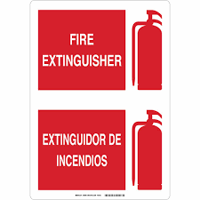 Noun masculine extinguidor m (plural extinguidores). Brady Part 90804 Senalamiento Bilingue De Extintor De Incendios Bradyid Com Mx