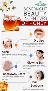 If you have dry, flaky skin, using coconut oil instead of your regular moisturizer may soften and hydrate your skin, leaving it looking refreshed and soft upon waking. 5 Splendid Overnight Benefits Of Honey For Ravishing Skin Infographic