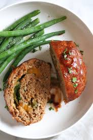 Cheese Stuffed Turkey Meatloaf Recipe Recipe Turkey Meatloaf Recipes Turkey Meatloaf Skinny Taste Recipes