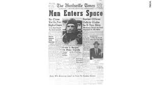 After parachuting from the craft near the russian village of smelovka, gagarin landed a hero — and a major embarrassment for the us, already stung by the soviet launch of the sputnik satellite in 1957. 57semfa6ahvcam