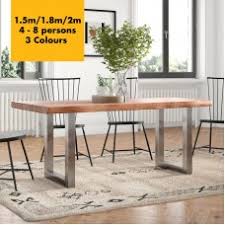 Buy dining table legs and get the best deals at the lowest prices on ebay! Rustic Industrial Dining Table Metal Legs Chunky Solid Wooden Industrial Style Quirky Dining Kitchen Table Desk Counter Worktop 1 5m 1 8m 2m Seats 4 8 Persons