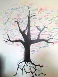 We Also Did A Hope Tree Basically Drew A Big Tree On A