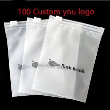 100 Custom Frosted Zipper Bags Clear Zip Lock Bag High Quality Clothes Plastic Bag Custom Zip Lock Bag In 2020 Zipper Bags Clothes Plastic Clothing Packaging