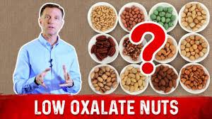 what nuts have the lowes the lowest amounts of oxalates to