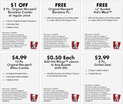 kfc coupons kfccoupons menu twitter