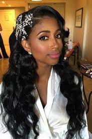 43 Black Wedding Hairstyles For Black Women In 2021 Black Wedding Hairstyles Black Brides Hairstyles Long Hair Styles