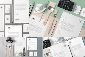 4 Stunning Stationery Mockups Set By Zippypixels On Envato Elements Stationery Mockup Business Card Mock Up Stationery Branding