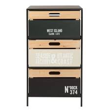Check spelling or type a new query. Small Printed Metal 3 Drawer Storage Unit Aloes Maisons Du Monde