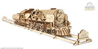 Then, you can use the moving train to deliver small . 3d Wooden Jigsaw Puzzle V Express Steam Train With Tender Ugears 12085 538 Pieces Jigsaw Puzzles Trains Jigsaw Puzzle