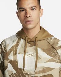 NIKE Therma-FIT Allover Print Camo Hoodie DQ6949-242 Hazel Rush Coconut  Milk 3XL