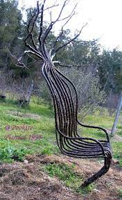 tree chair garden chairs backyard trees tree chair