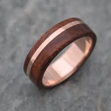 Rose Gold Wood Ring Solsticio Oro Nacascolo All By Naturalezanica Pink Gold Wedding Rings Rose Gold Wood Ring Wood Wedding Ring