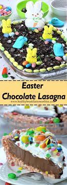 I also grilled the zucchini and eggplant first before assembling the lasagna. Easter Chocolate Lasagna Chocolate Lasagna Easter Chocolate Fun Easy Recipes
