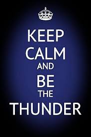 Keep Calm And Be The Thunder Lightning Hockey Tampa Bay Lightning Lighting Hockey