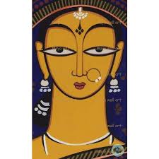 Shop Colour_Blue Jamini Roy at Maya Wall Art
