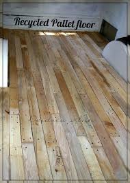 Love The Look Recycled Pallet Wood Flooring Which Looks Lovely But Real Pallets Are Basically Giant Wads Of Wood Pallet Flooring Pallet Floors Wood Pallets