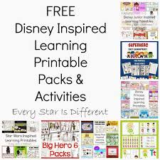 Free Disney Inspired Learning Printable Packs Activities Disney Themed Classroom Disney Classroom Disney Activities