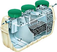 A tank where solids settle to the bottom and a drainfield (also known as a leachfield) where the water disperses. Model Ce5 Maine Septic Solution