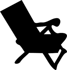 clipart beach chair silhouette beach chairs free beach black and white