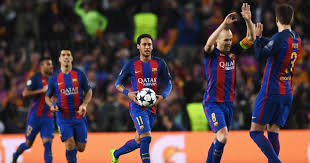 Dest, óscar mingueza/piqué, lenglet, jordi alba; Barcelona 6 1 Paris Saint Germain Agg 6 5 Player Ratings Neymar Shines As Catalans Complete Incredible Comeback Mirror Online