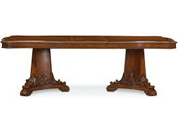 Old world dining furniture series made out of alder wood. Art Furniture 143221 2606 Dining Room Double Pedestal Dining Table